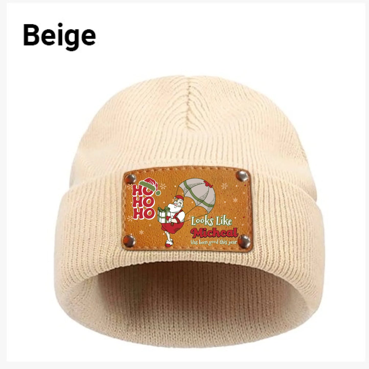 beige beanie