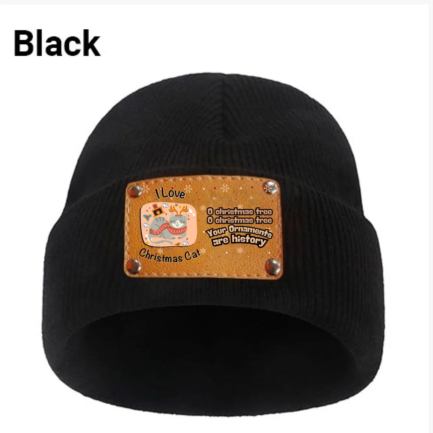 black beanie