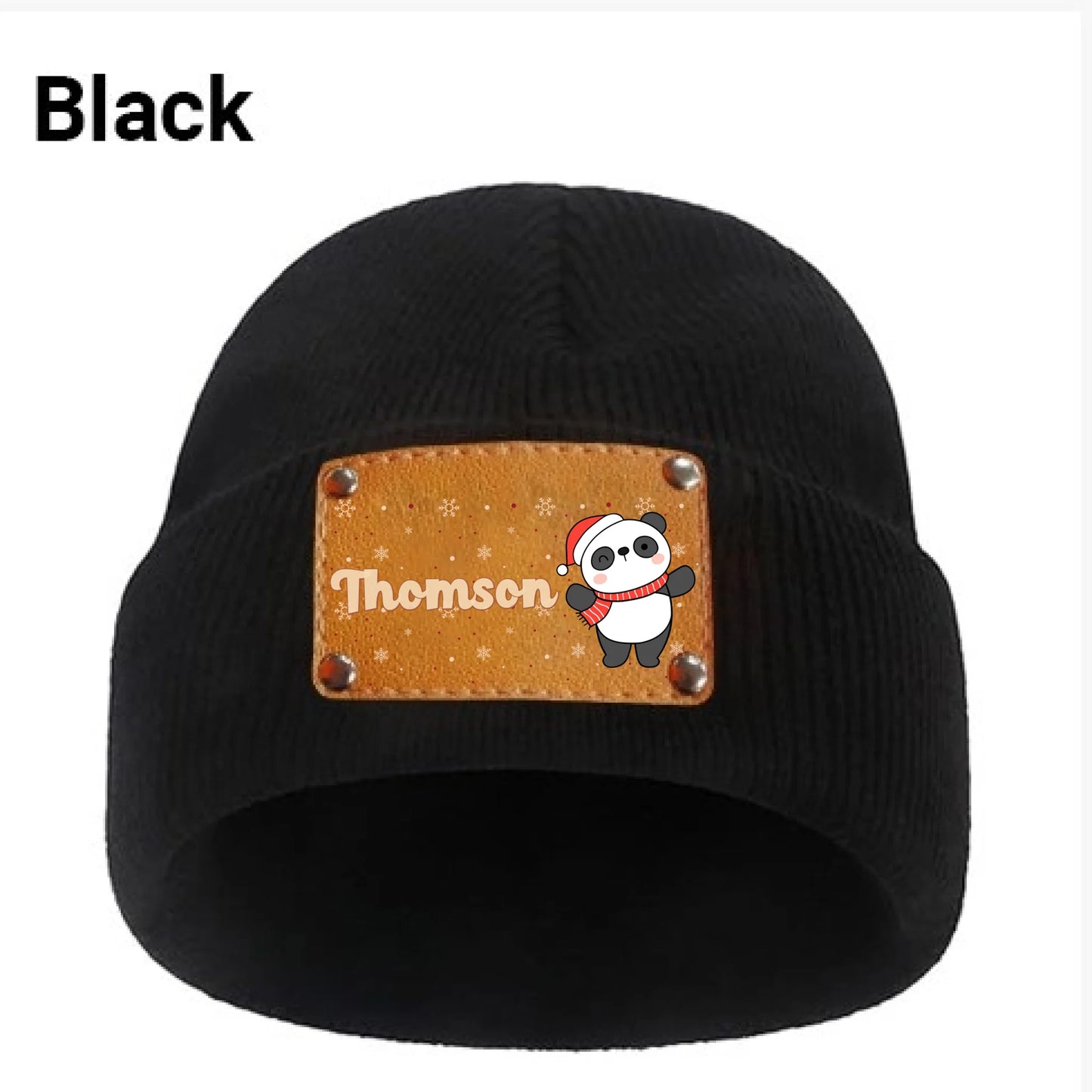 black beanie