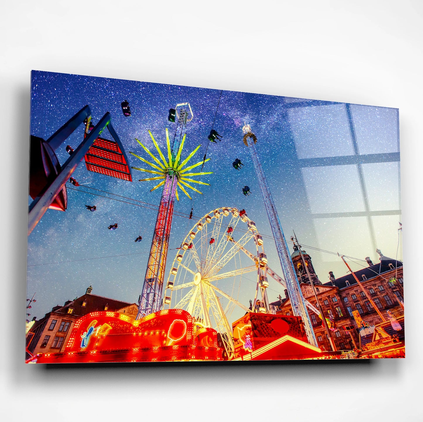 Skyspin- Carnival Under the Stars Glass Poster