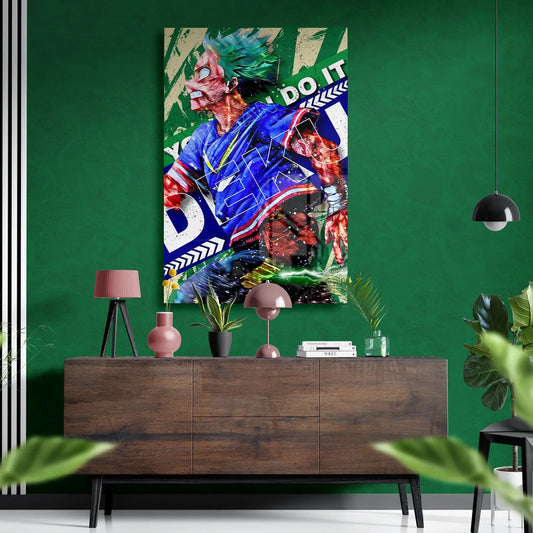 Deku- "You Can Do It" – My Hero Academia Glass Art