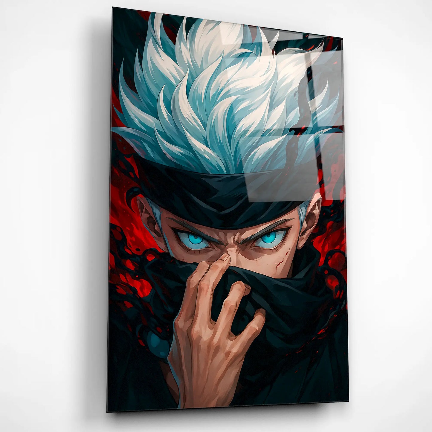 Satoru Gojo – Limitless Domain Glass Poster