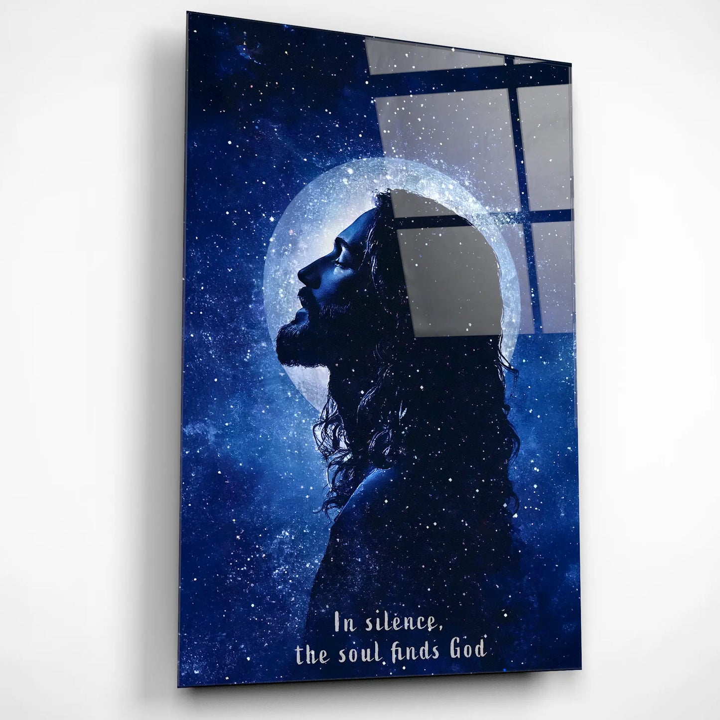Cosmic Jesus Glass Poster