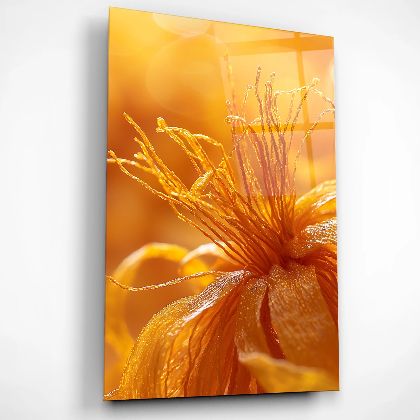 Radiant Petals Glass Poster