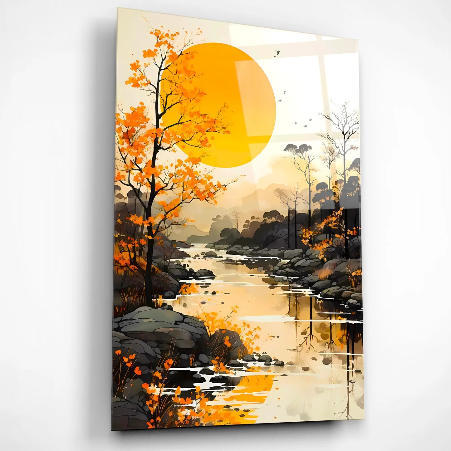Sunlit Serenity Glass Poster