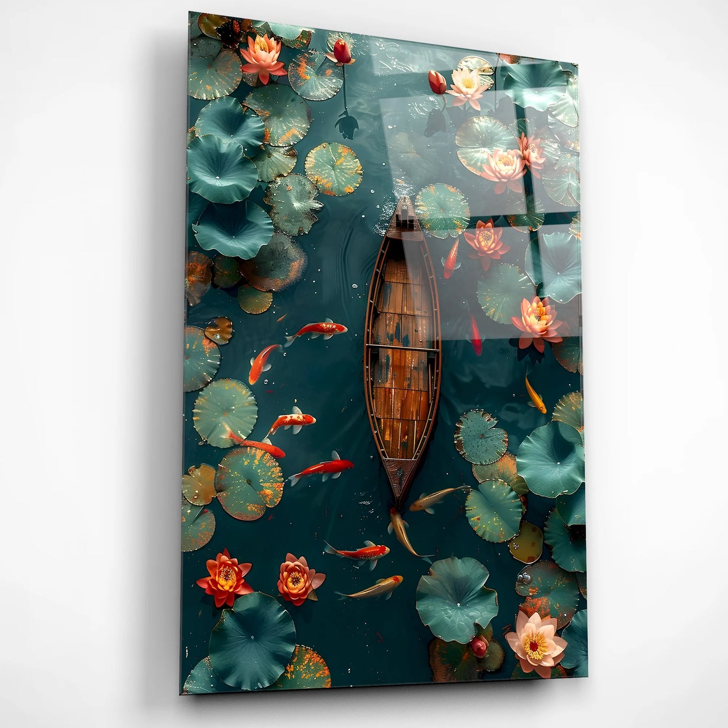 Whispers of the Pond Glass Poster