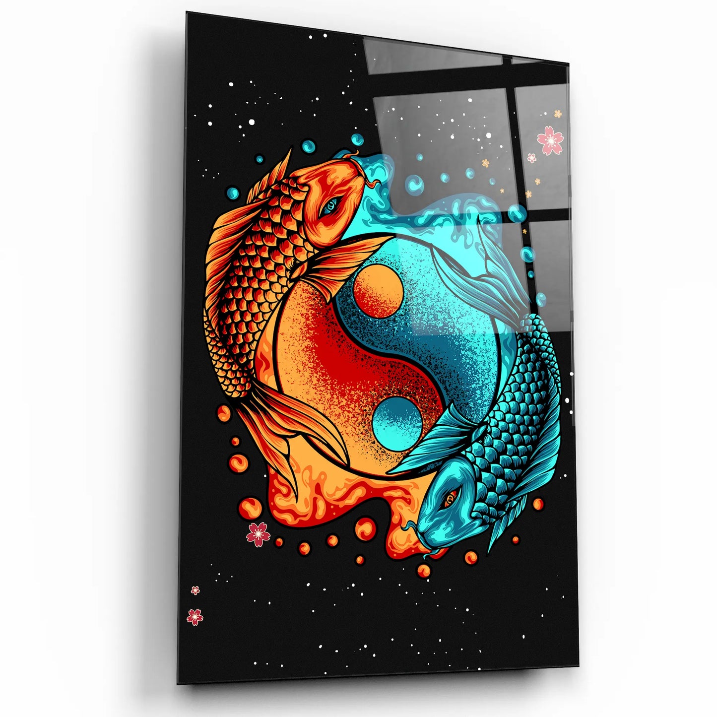 Yin & Yang Harmony Glass Print