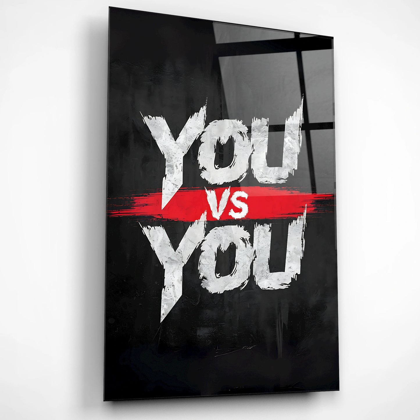 You Vs You Glass Poster