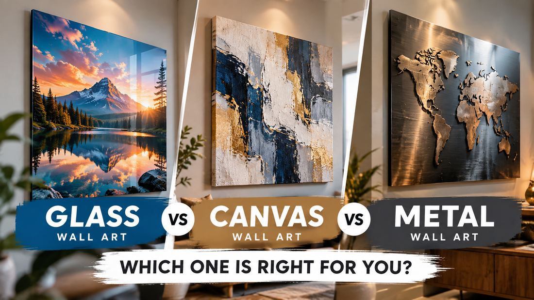 Glass vs Canvas vs Metal Wall Art  | Minteefy