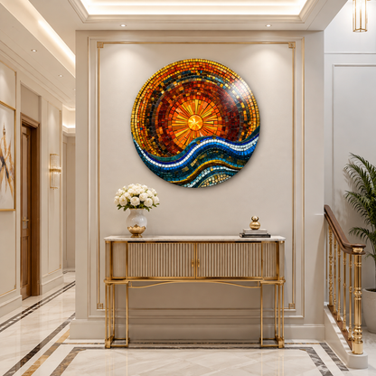 Stained Sun Glass Wall Art