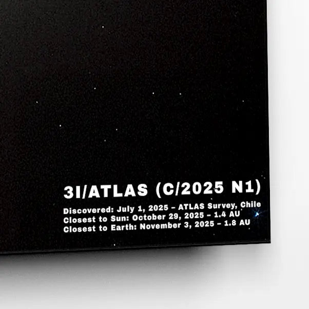 3I/ATLAS Glass Poster
