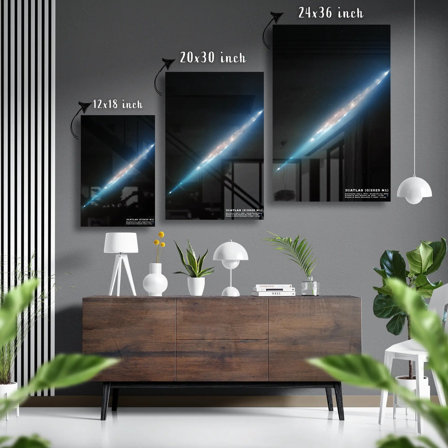 3I/ATLAS Glass Poster