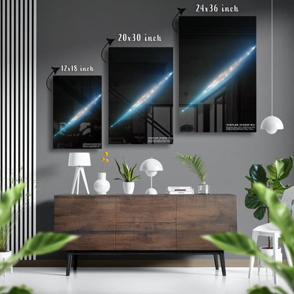 3I/ATLAS Glass Poster