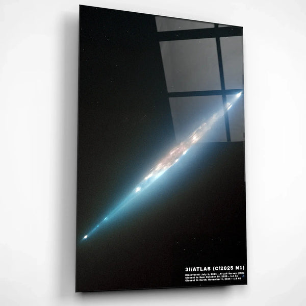 Atlas Cosmic Glass Wall Art – Premium Tempered Glass Print - Minteefy