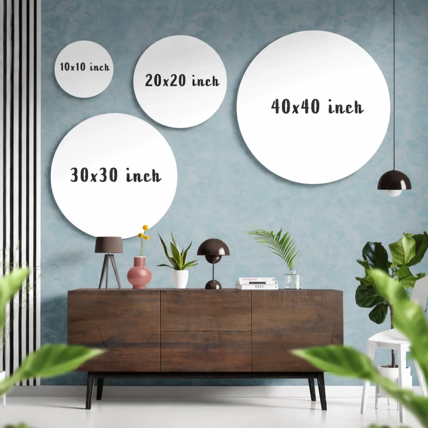 Custom Round Glass Art – Personalized Glass Wall Decor.