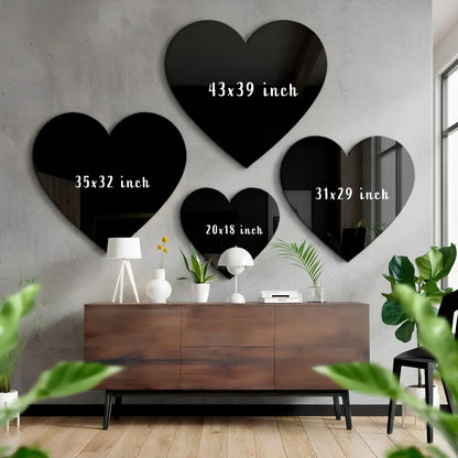 Custom Heart Glass Art – Personalized Glass Wall Decor.