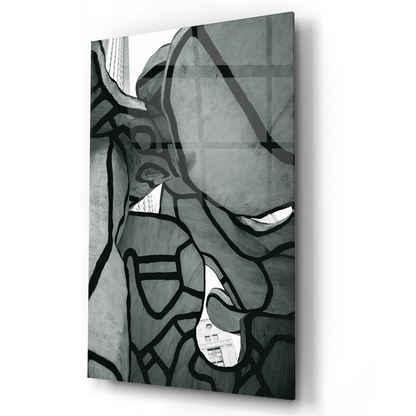 Abstract Marble Flow Glass Wall Art