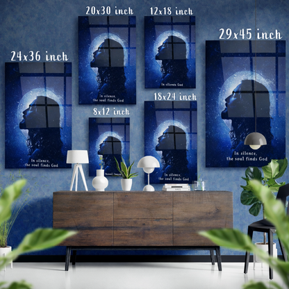 Cosmic Jesus Glass Poster