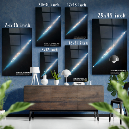 3IATLAS Glass Wall Poster – Cosmic Space Glass Wall Art