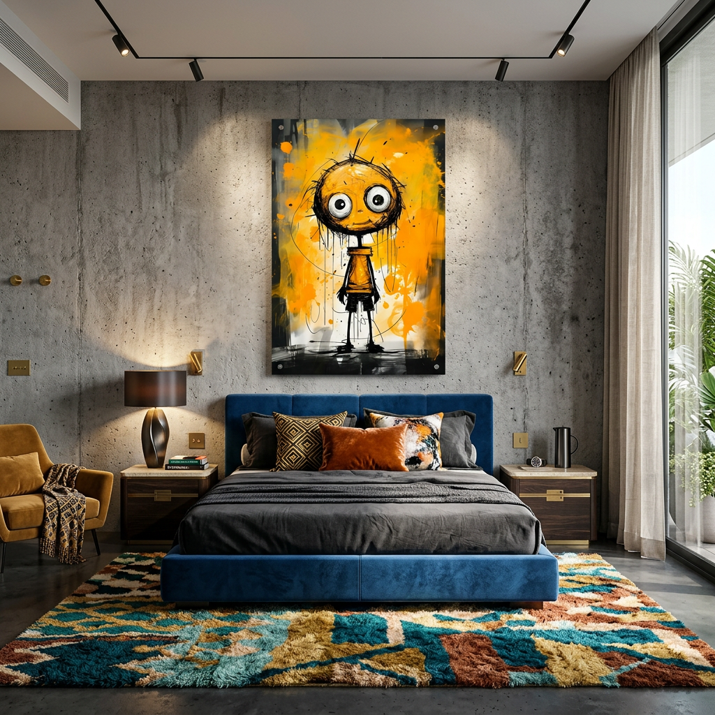 Still Happy to See You Glass Wall Art