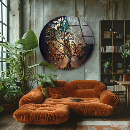Tree of Life Glass Wall Art