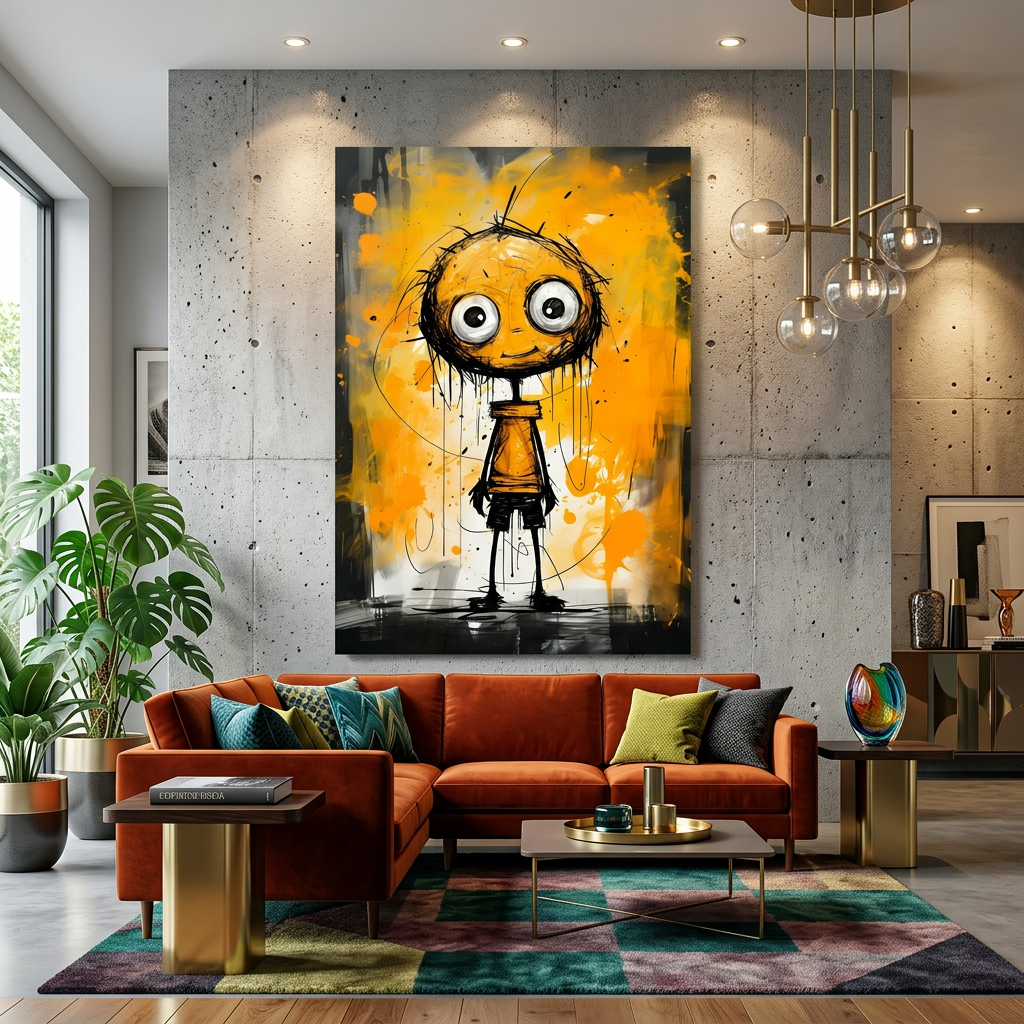 Still Happy to See You Glass Wall Art