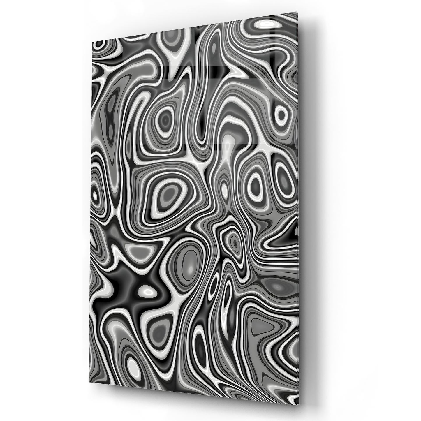 Liquid Marble Swirl Glass Wall Art