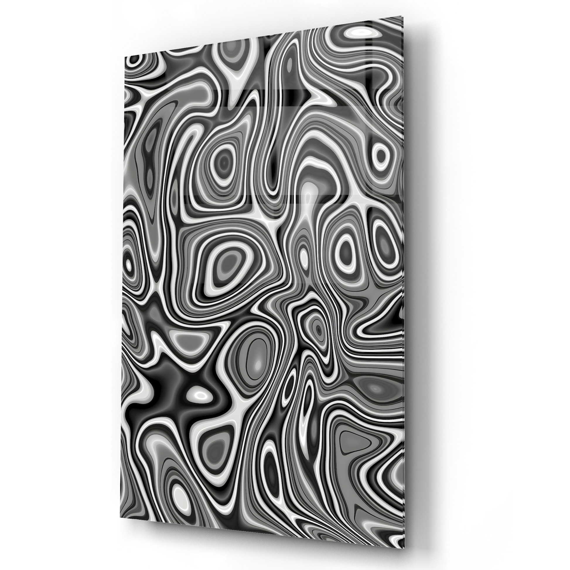 Liquid Marble Swirl Glass Wall Art