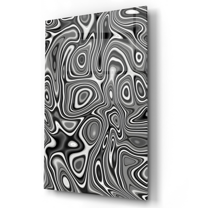 Liquid Marble Swirl Glass Wall Art