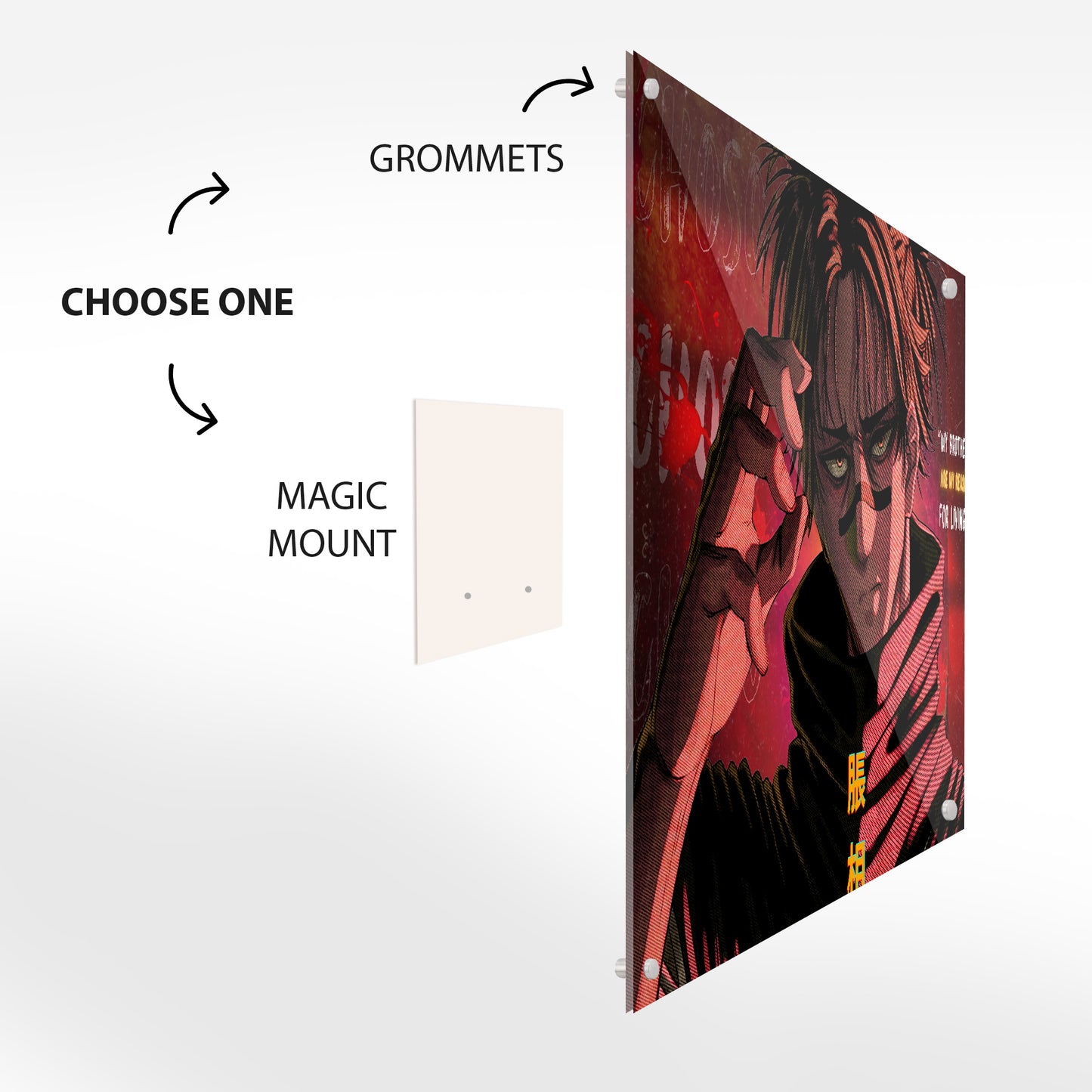 Choso – Brotherhood Motivation Glass Wall Art