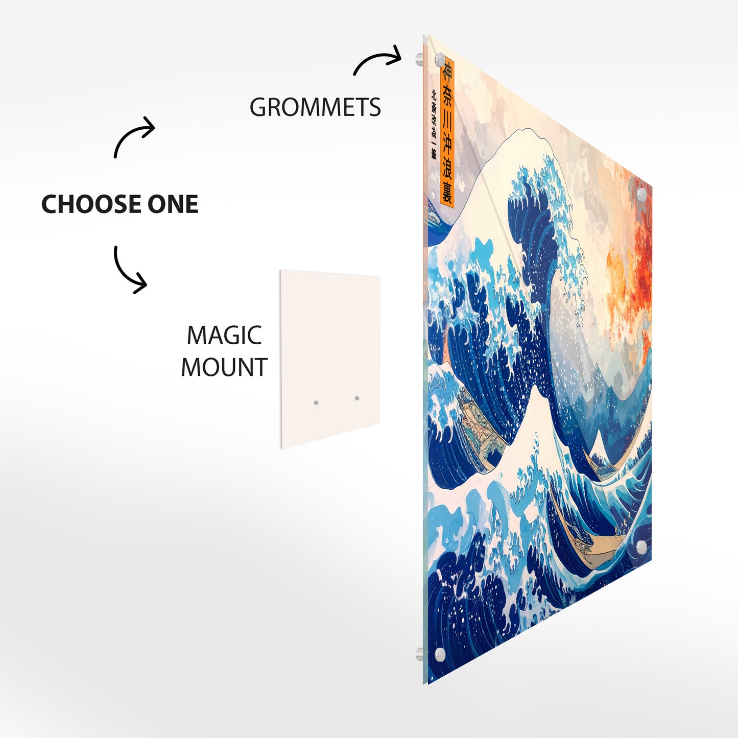 The Great Wave of Kanagawa Glass Art