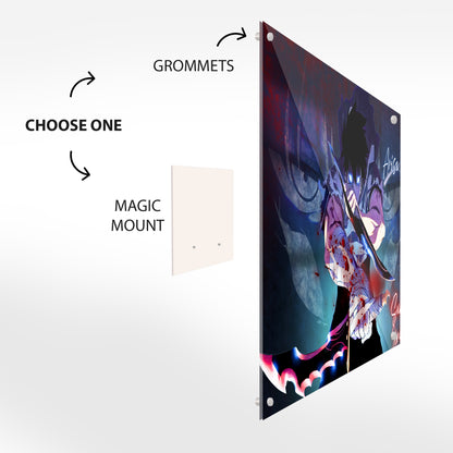 Sung Jinwoo Shadow Monarch Arise Glass Art