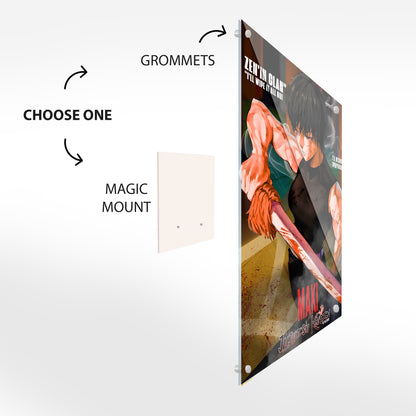 Maki Zenin Glass Wall Art