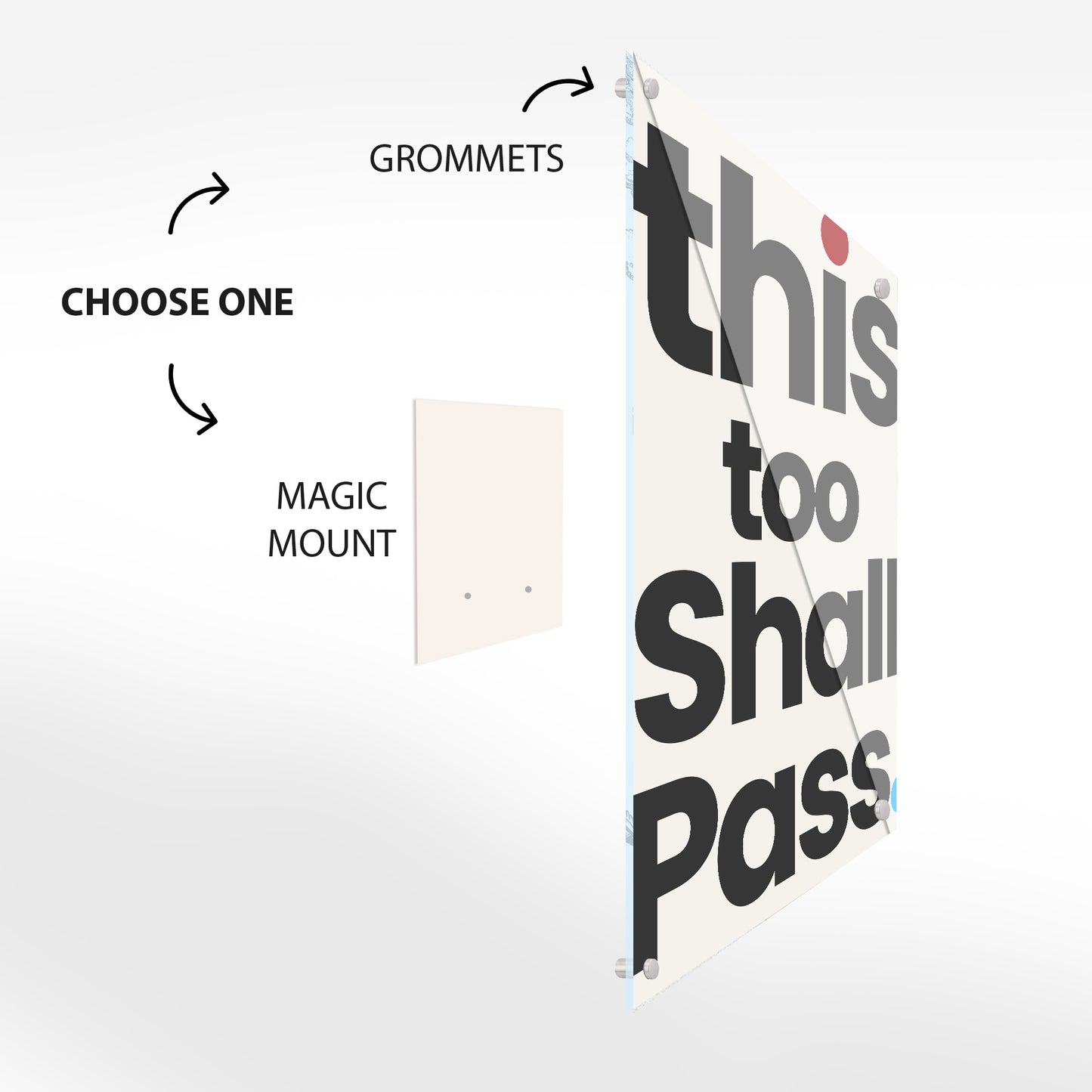 This Too Shall Pass Glass Wall Art