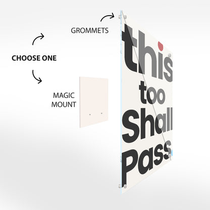 This Too Shall Pass Glass Wall Art