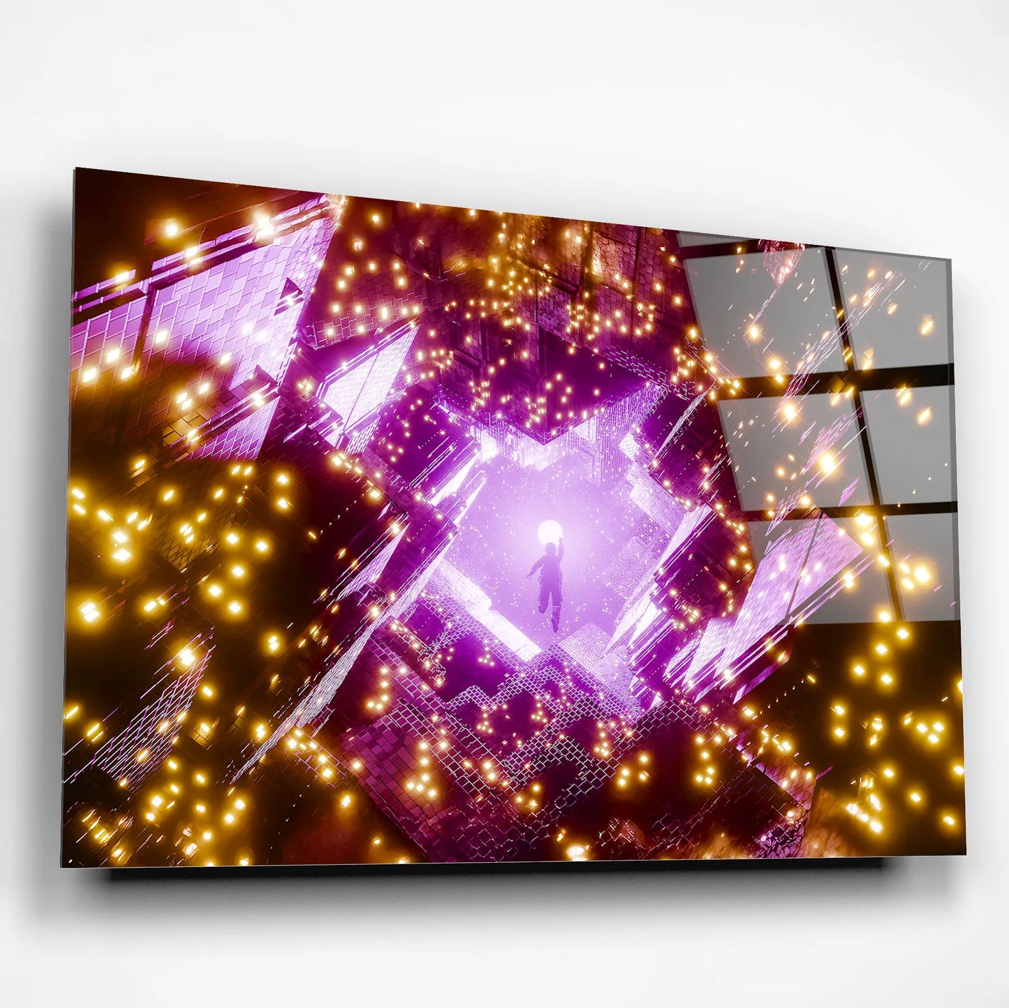 Astronaut’s Chase Glass Poster