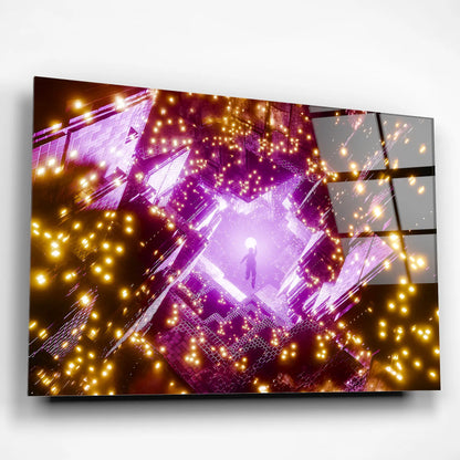 Astronaut’s Chase Glass Poster