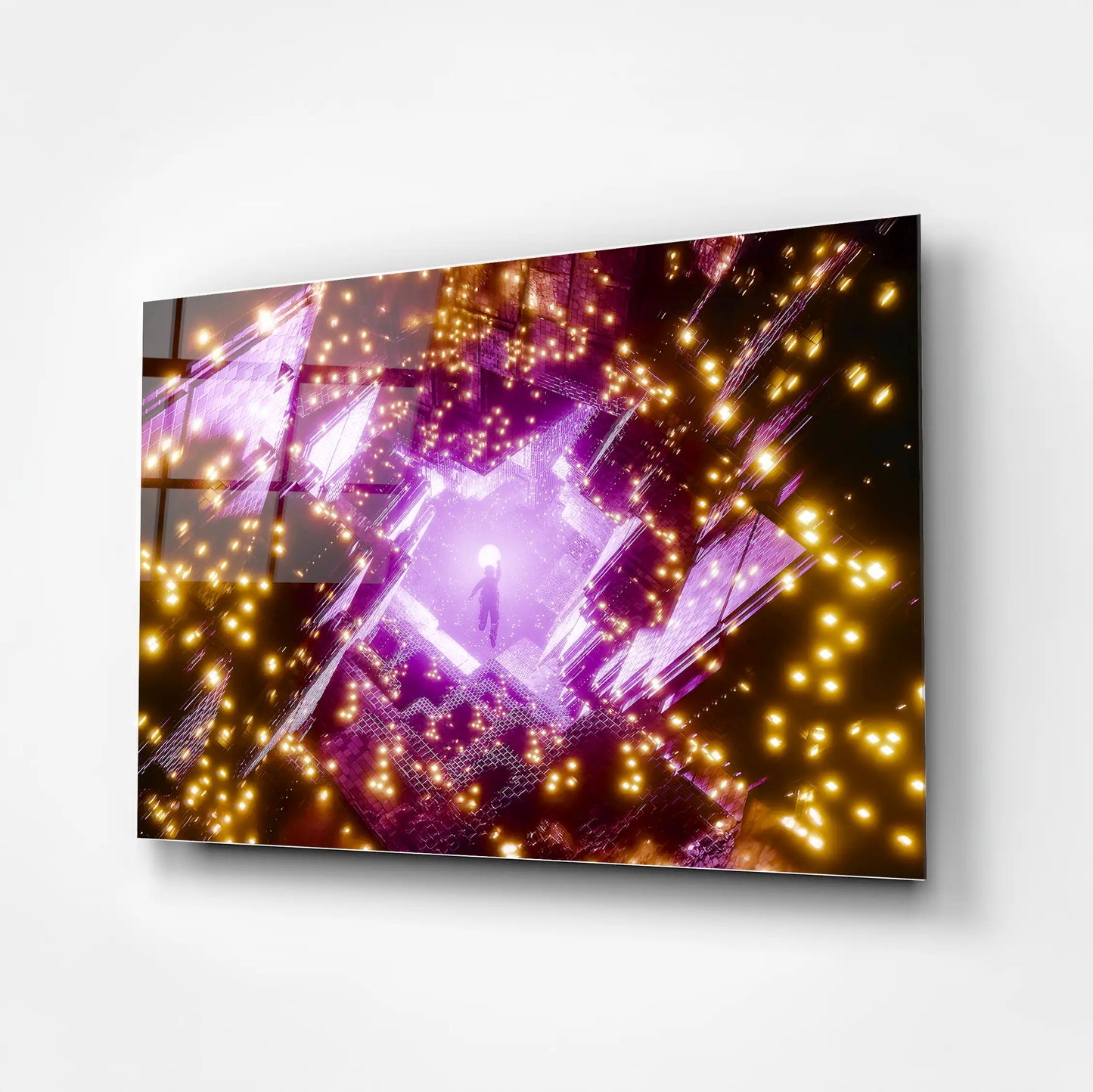 Astronaut’s Chase Glass Poster