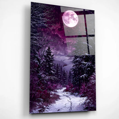 Moonlit Silence Glass Poster