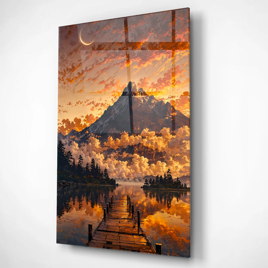 Celestial Reflections Glass Poster