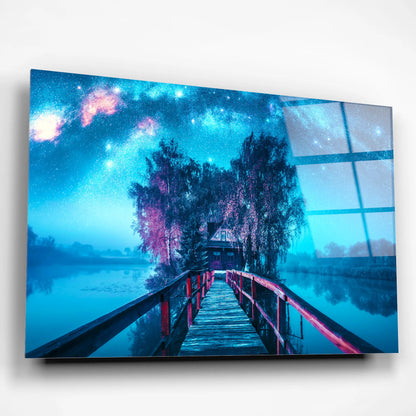 Bridge of Dreams Glass Poster