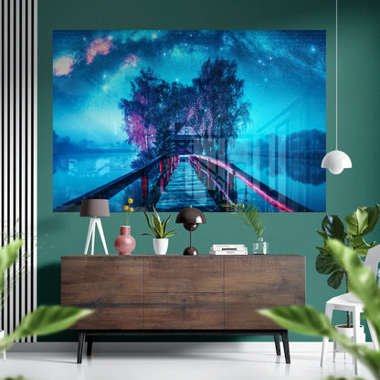 Bridge of Dreams Glass Poster
