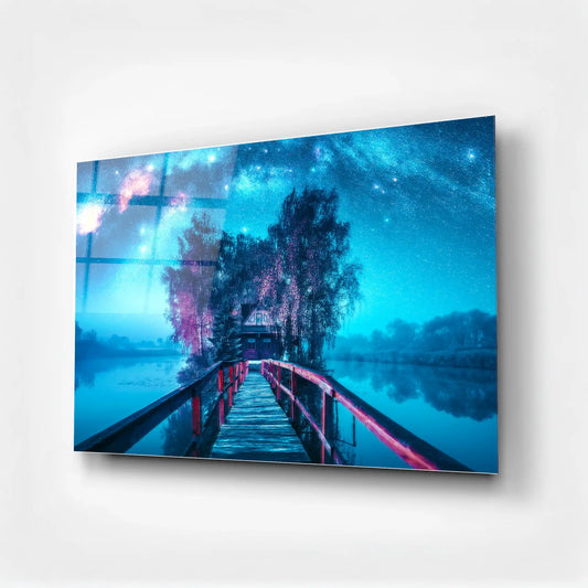 Bridge of Dreams Glass Poster