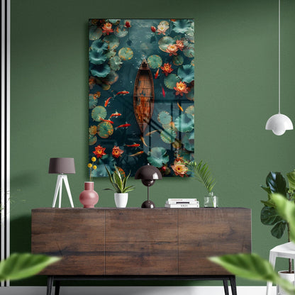 Whispers of the Pond Glass Poster