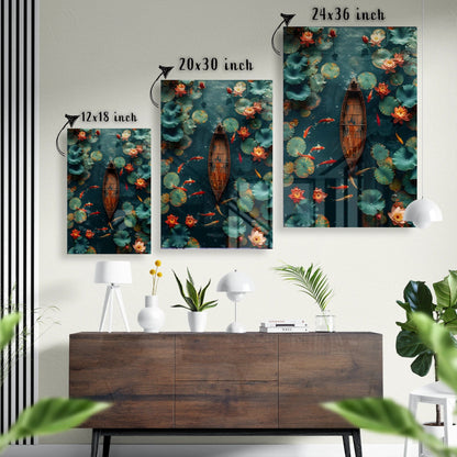 Whispers of the Pond Glass Poster