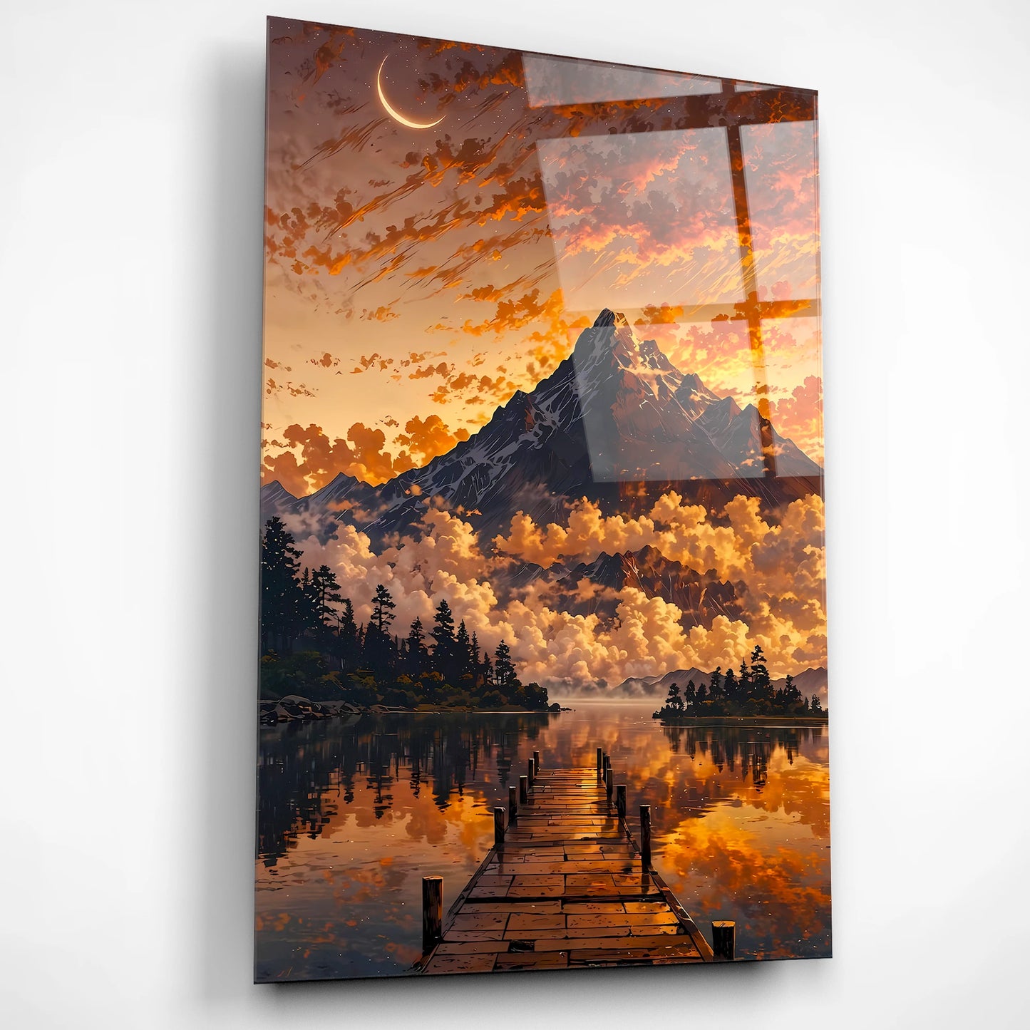 Celestial Reflections Glass Poster