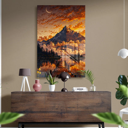 Celestial Reflections Glass Poster