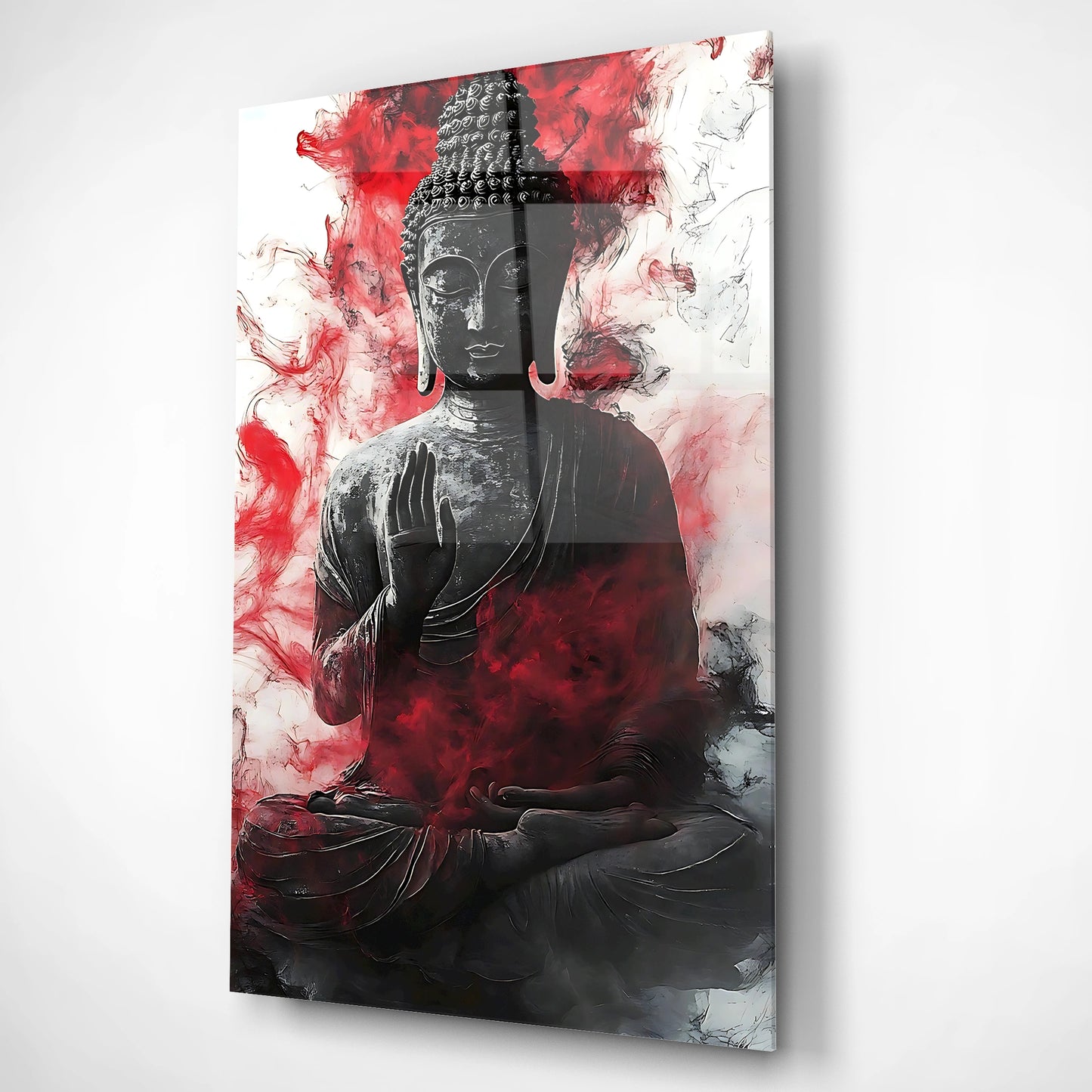 Radiant Spirit Buddha Glass Poster