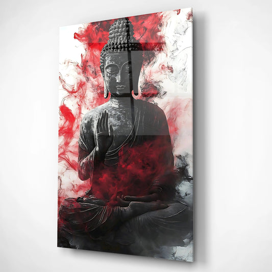 Radiant Spirit Buddha Glass Poster