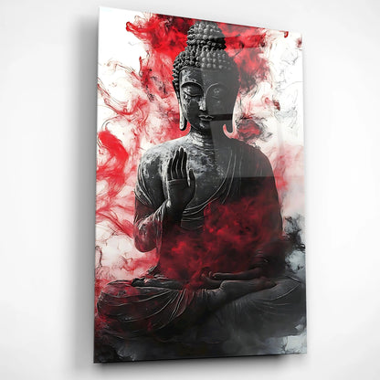 Radiant Spirit Buddha Glass Poster